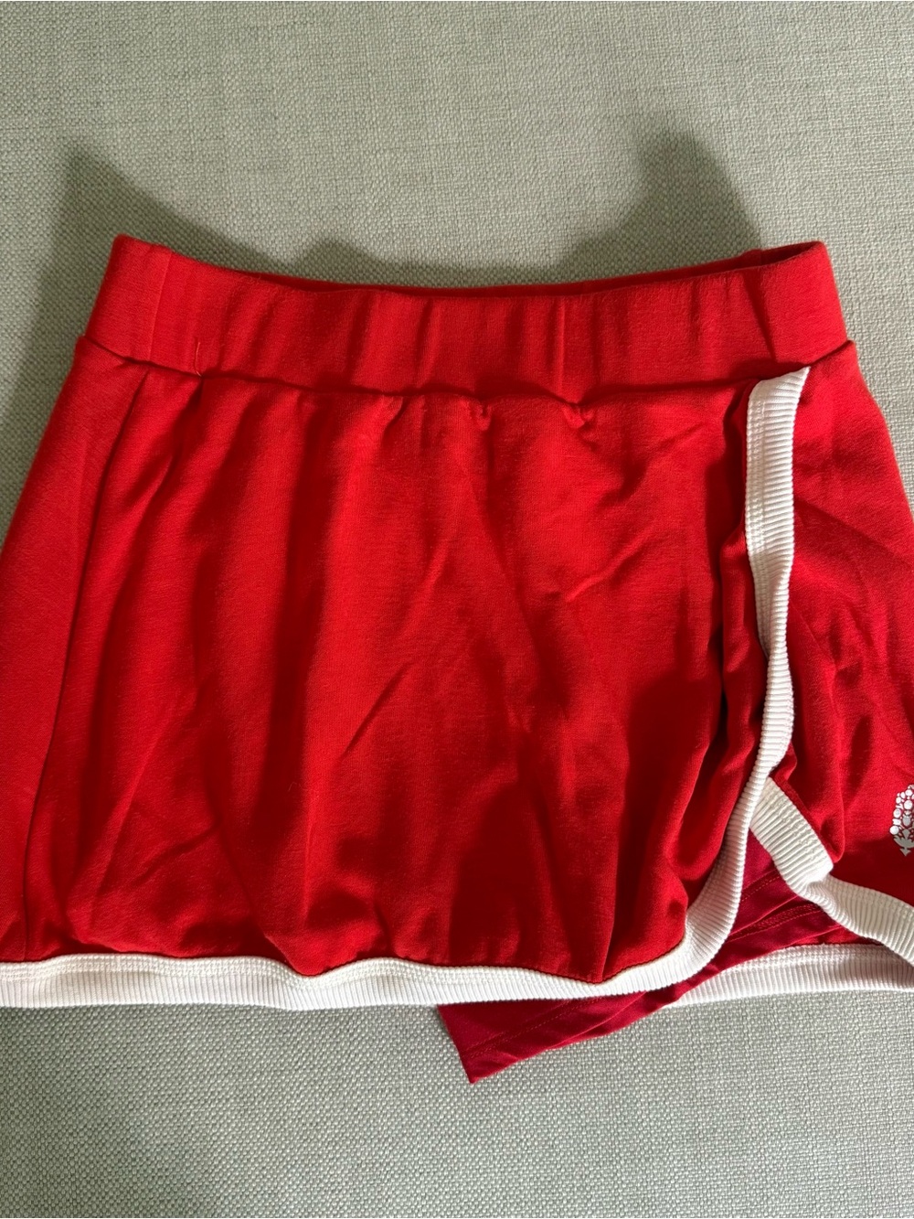 FP Movement by Free People Red Skort with White Trim